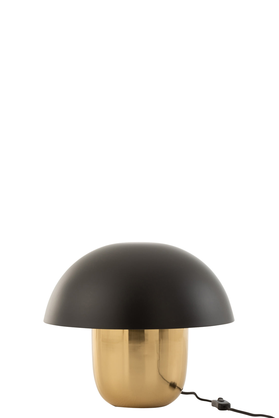 J-Line Lamp Paddenstoel Ijzer Zwart/Goud Small
