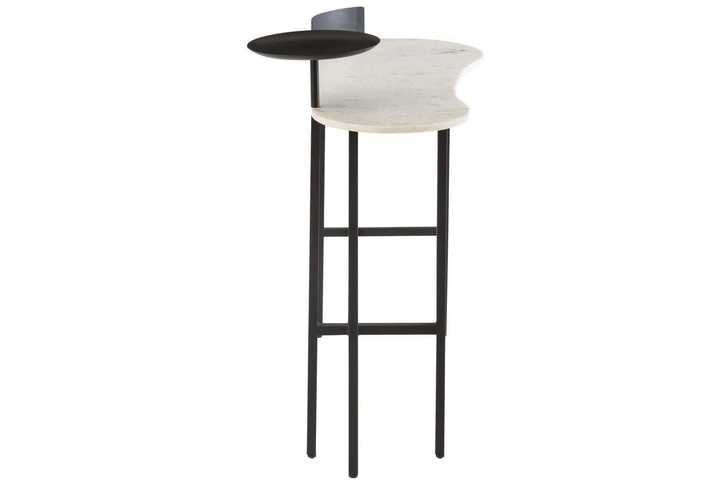 Console Marmer/IJzer Wit/Zwart