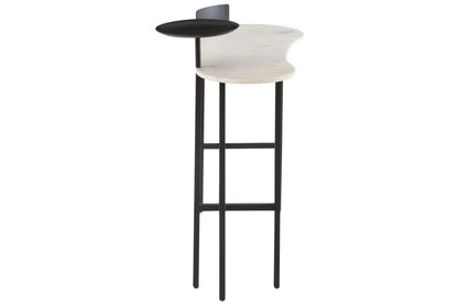 Console Marmer/IJzer Wit/Zwart