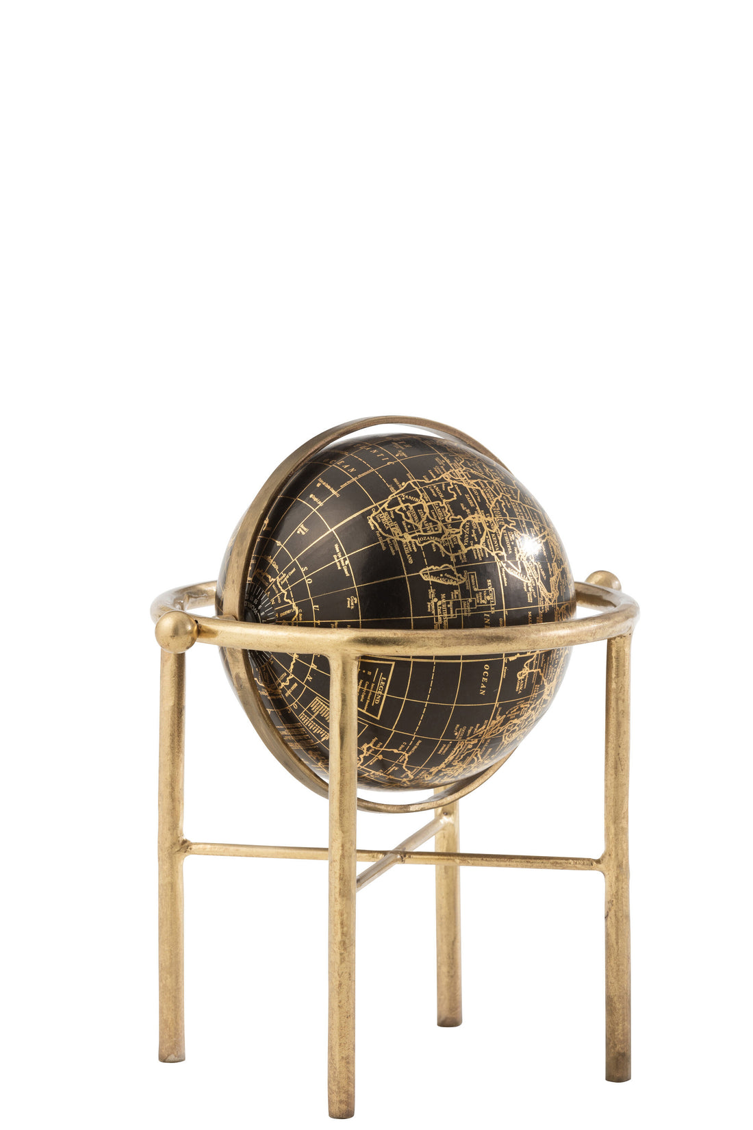 Globe Vintage IJzer/Kunststof Goud/Zwart Klein