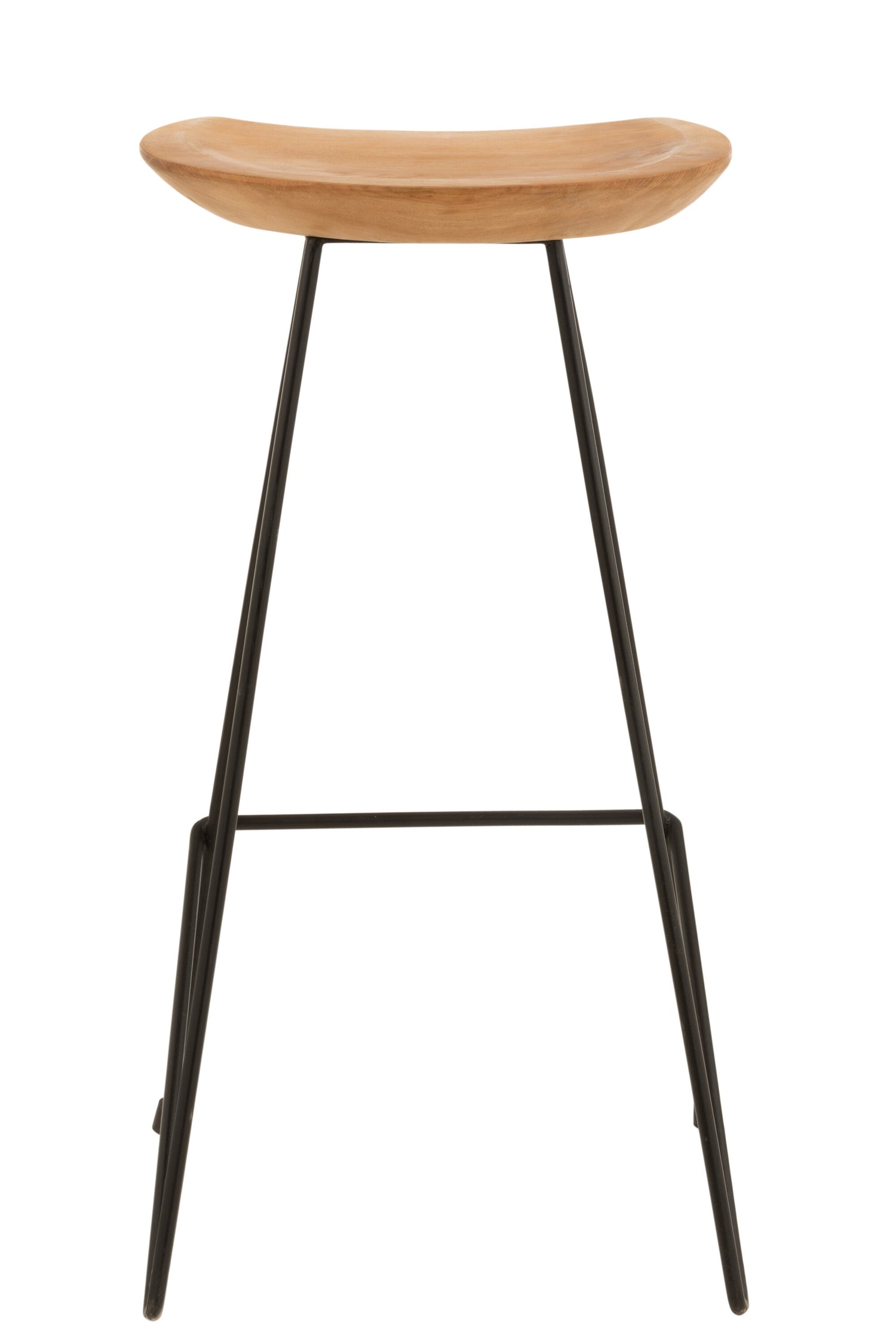 Bar Kruk Teakhout/IJzer Natuurlijk