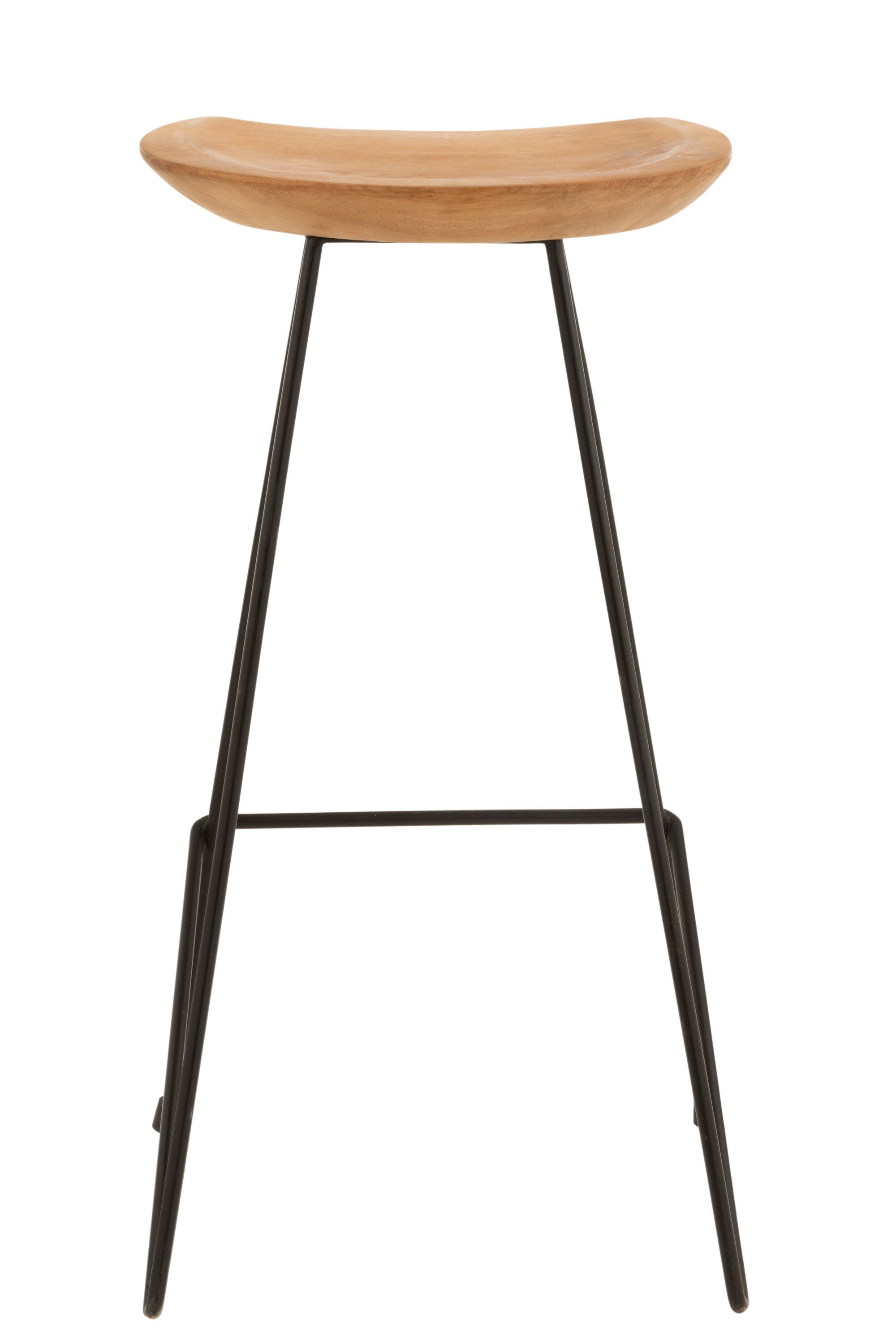 Bar Kruk Teakhout/IJzer Natuurlijk