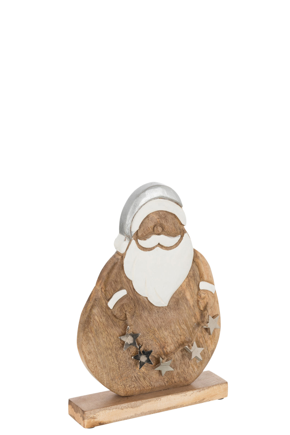 J-Line Kerstfiguren - hout - naturel - large