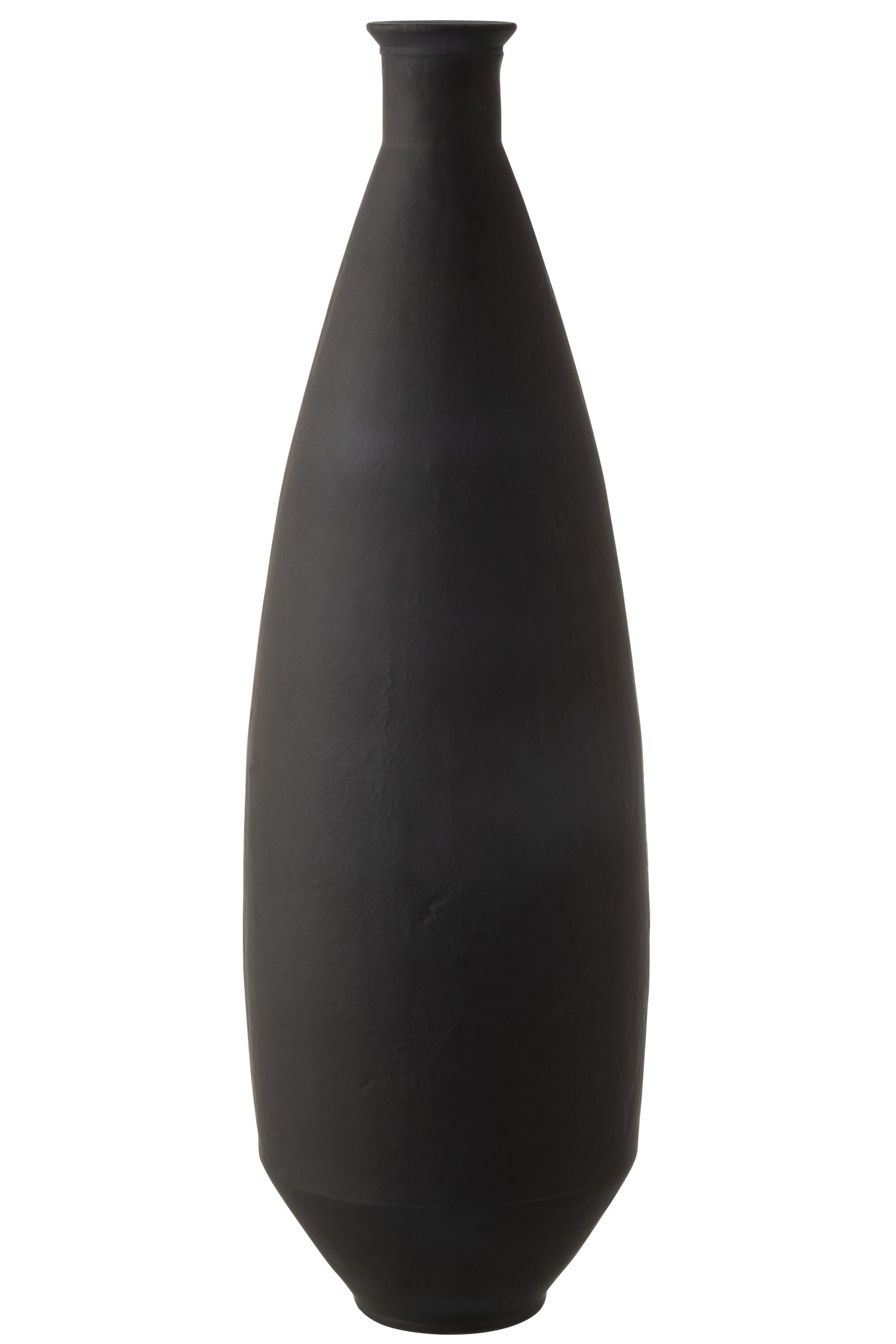 Vaas Ovaal Glas Mat Zwart