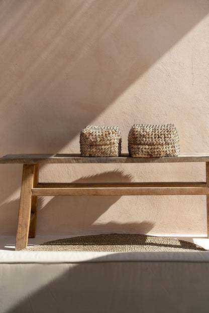 De kokosnootschil mand - Natuurlijk - M