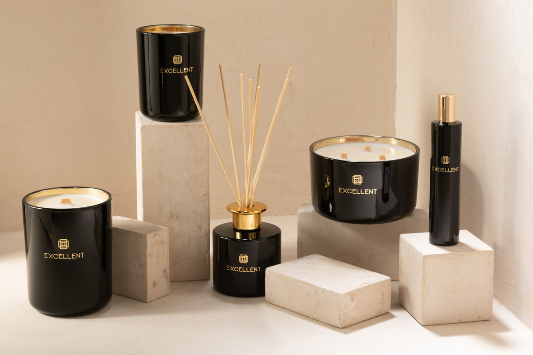 Geurkaars Uitstekend Siberische Spar Zwart Groot-40U