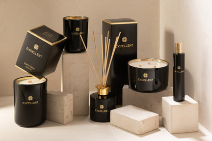 Geurkaars Uitstekend Siberische Spar Zwart Groot-40U