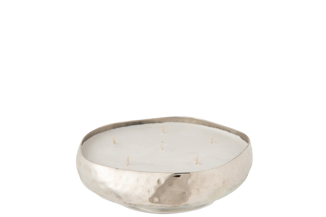 Geurkaars Livia Metaal Zilver Medium-21H