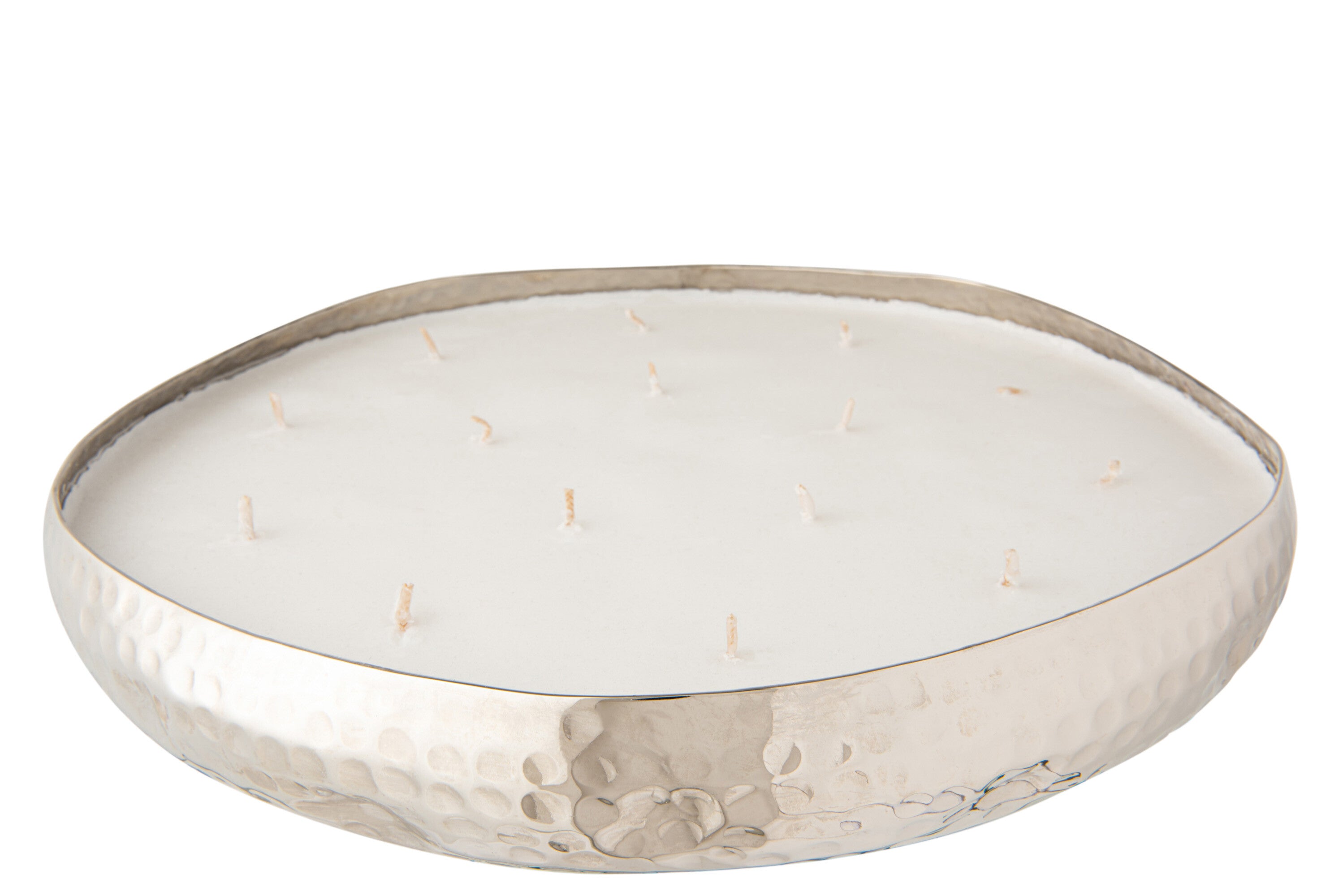 Geurkaars Livia Metaal Zilver Extra Groot