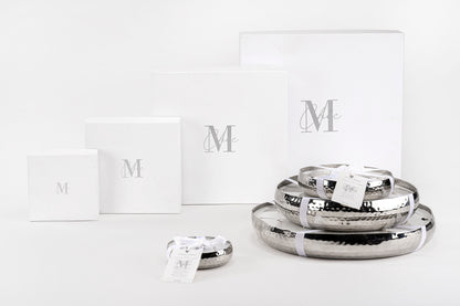 Geurkaars Livia Metaal Zilver Extra Groot