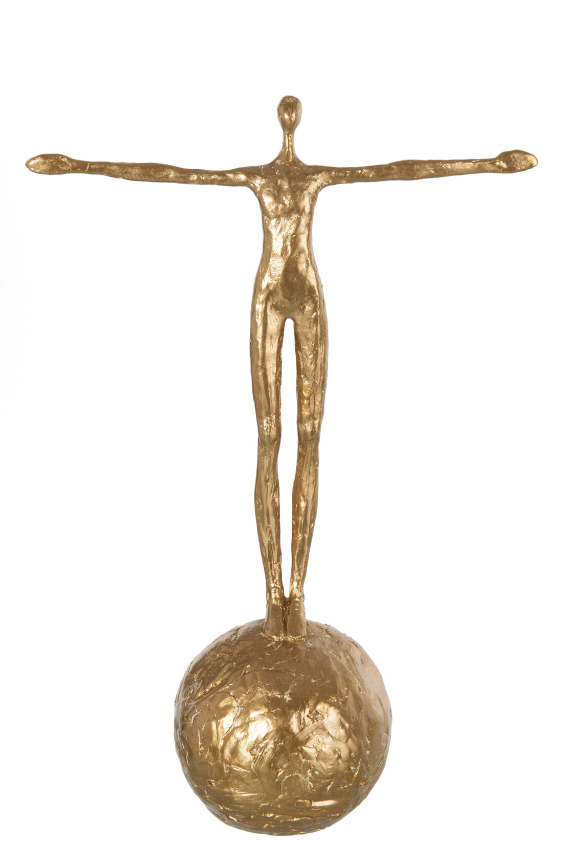 Beeldje Op Bal Poly Goud