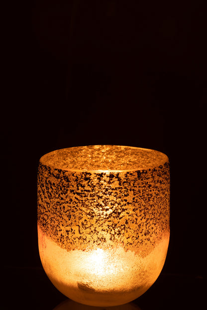 Orkaan Milano Glas Grijs/Roze Groot