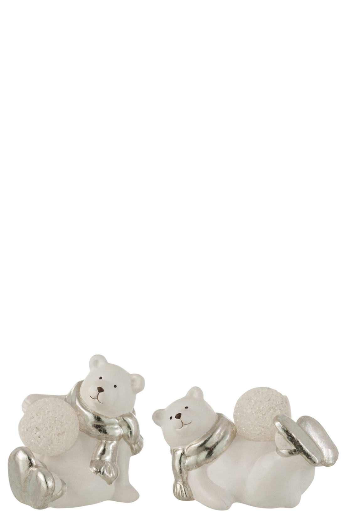 IJsbeer Led Liggend Porz Wit/Zilver Assortiment Van 2