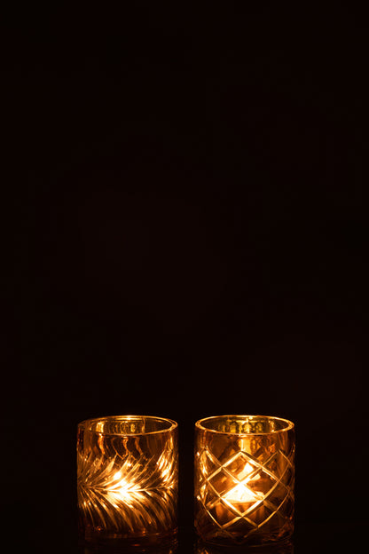 Orkaan Diamantglas Goud Kleine Assortiment Van 2