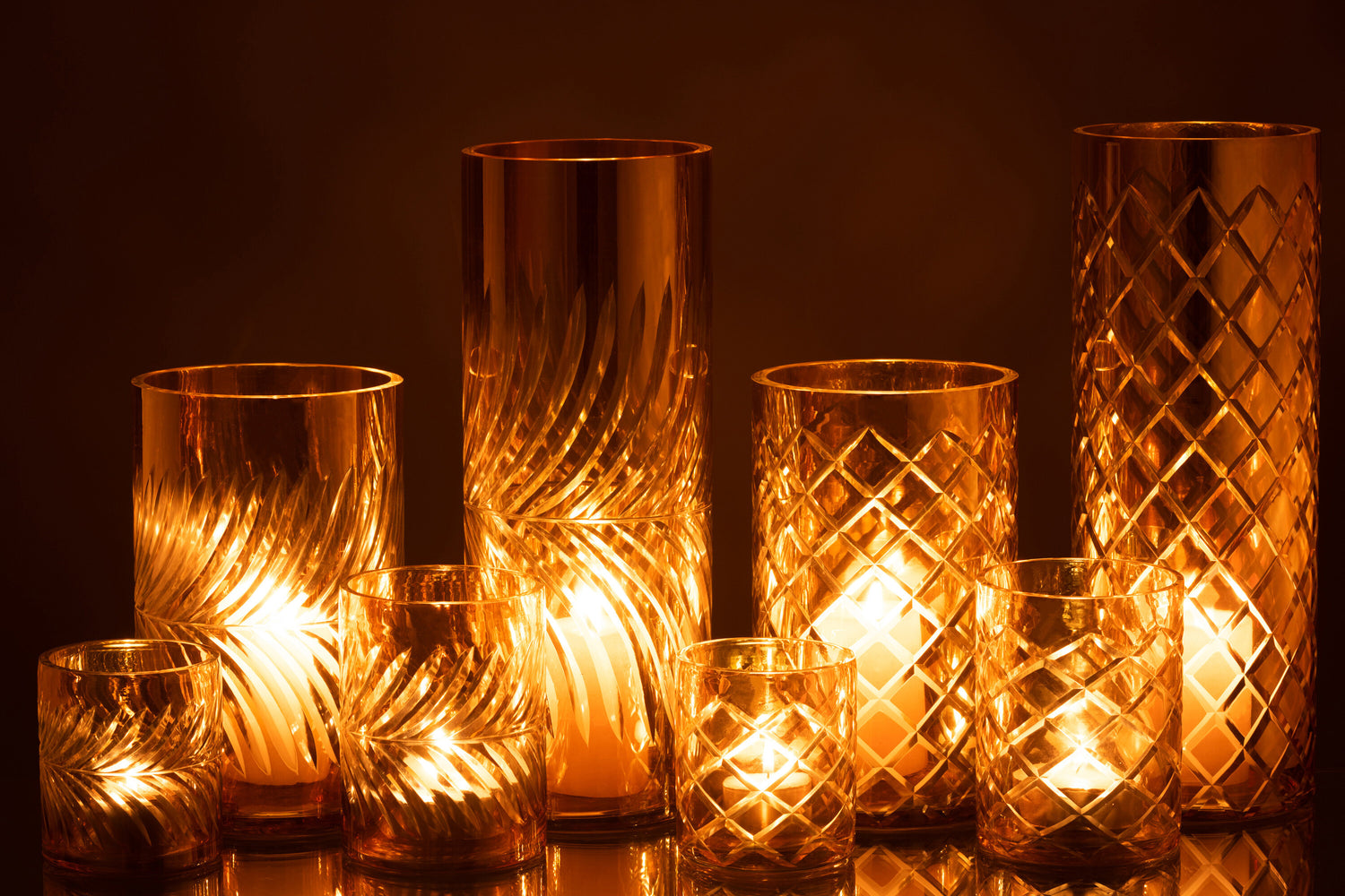 Orkaan Diamantglas Goud Extra Groot Assortiment Van 2