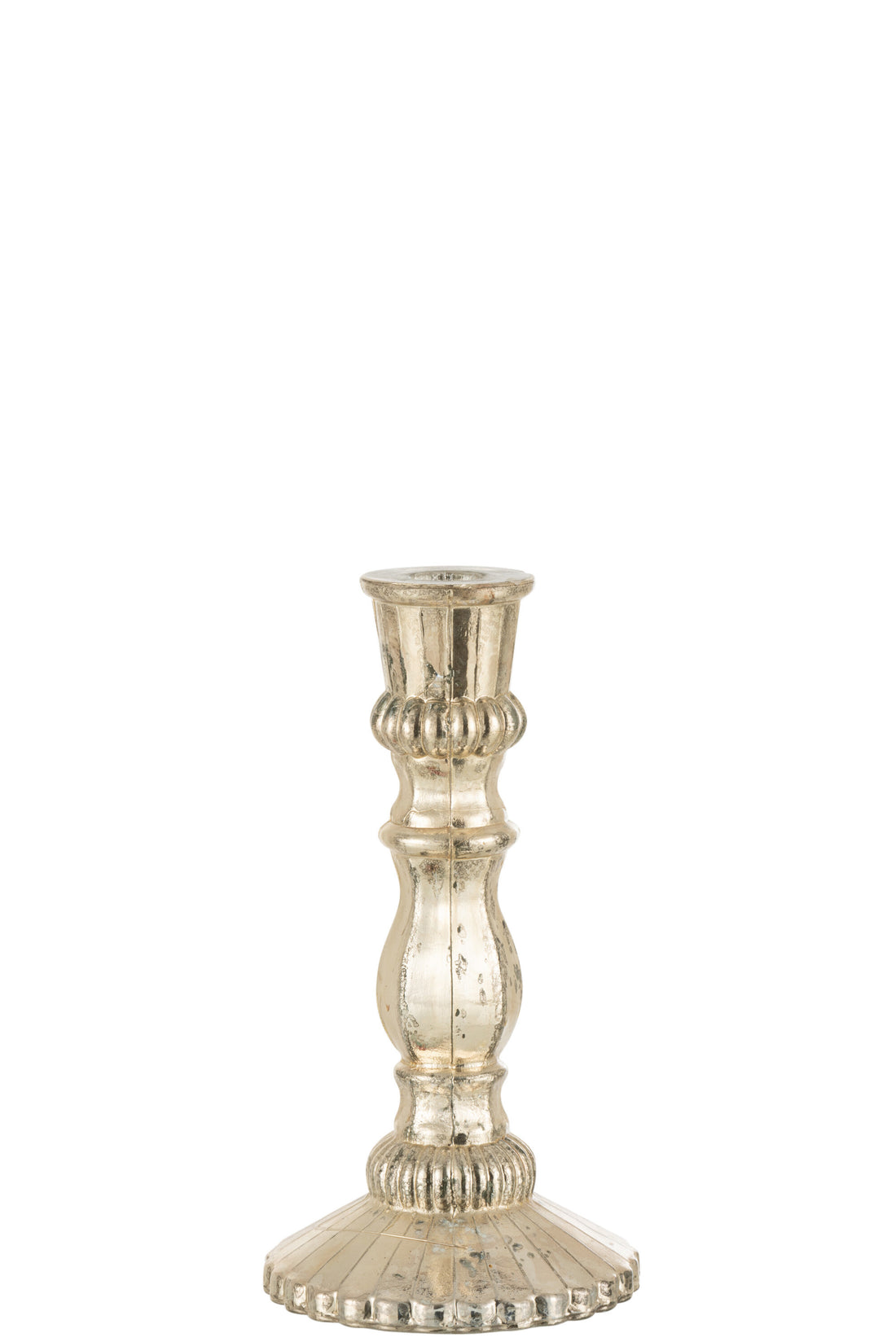 J-Line Kandelaar Oriental Glas Zilver Large