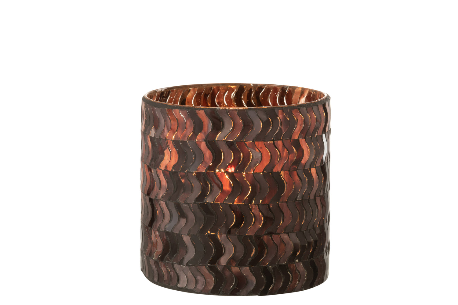 Orkaan Golf Glas Donkerroze