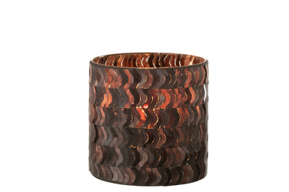 Orkaan Golf Glas Donkerroze