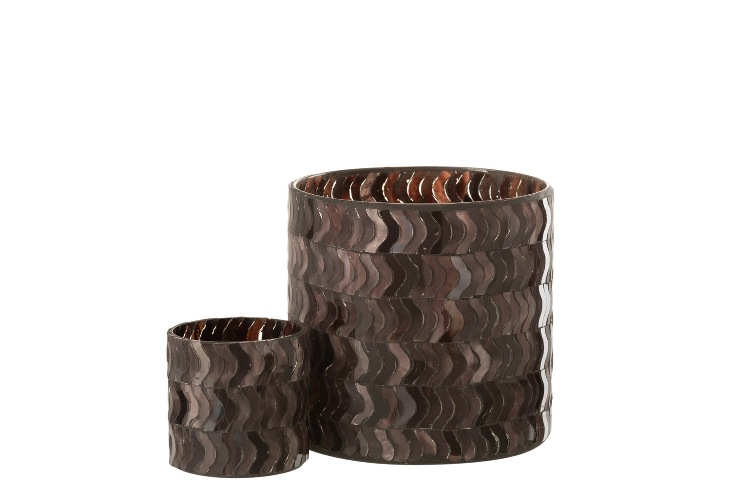 Orkaan Golf Glas Donkerroze