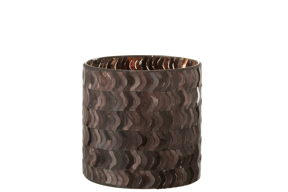 Orkaan Golf Glas Donkerroze