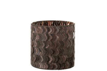 Orkaan Golf Glas Donkerroze