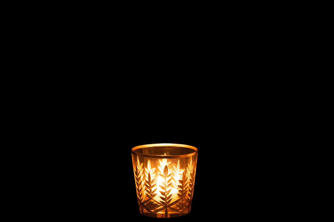 Orkaan Chloe Glas Transparant/Goud Klein