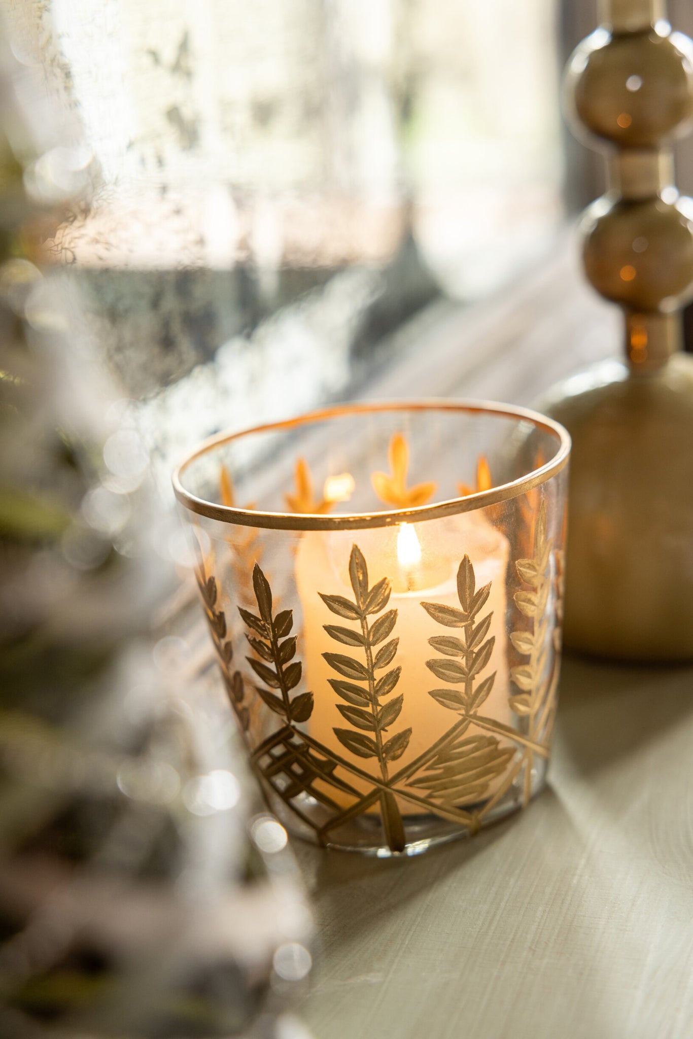 Orkaan Chloe Glas Transparant/Goud Klein