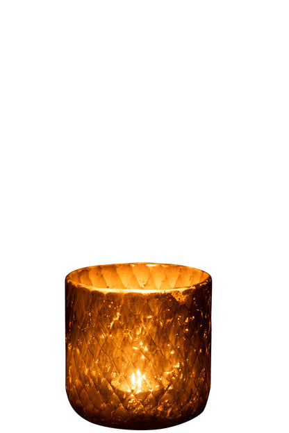 Orkaan Rhombus Glas Goud