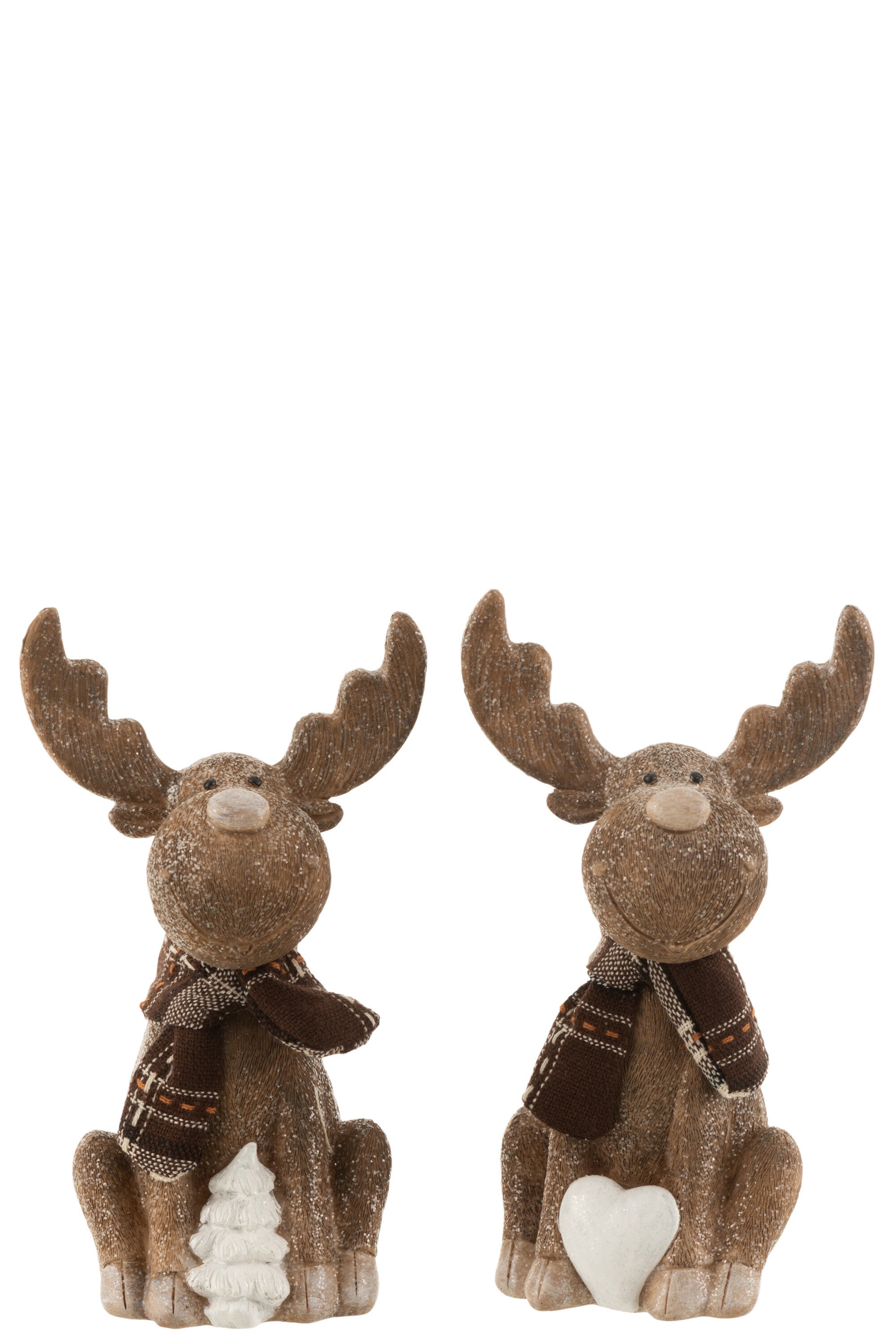 Rendier Sjaal Poly Bruin Groot Assortiment Van 2