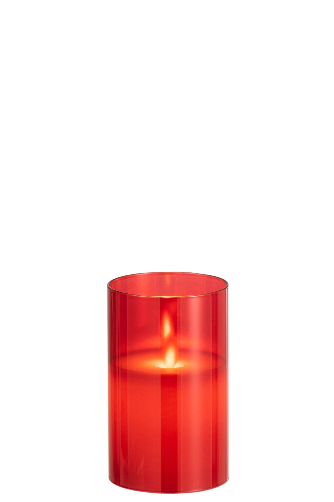 Ledlamp Schijnend Glas Rood Klein