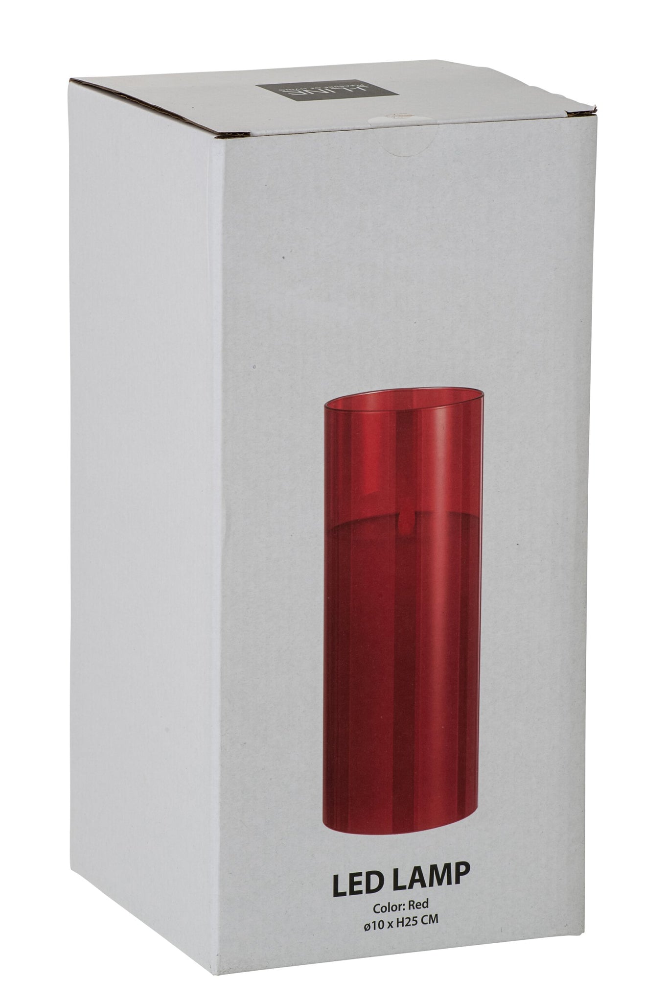 Ledlamp Schijnend Glas Rood Groot