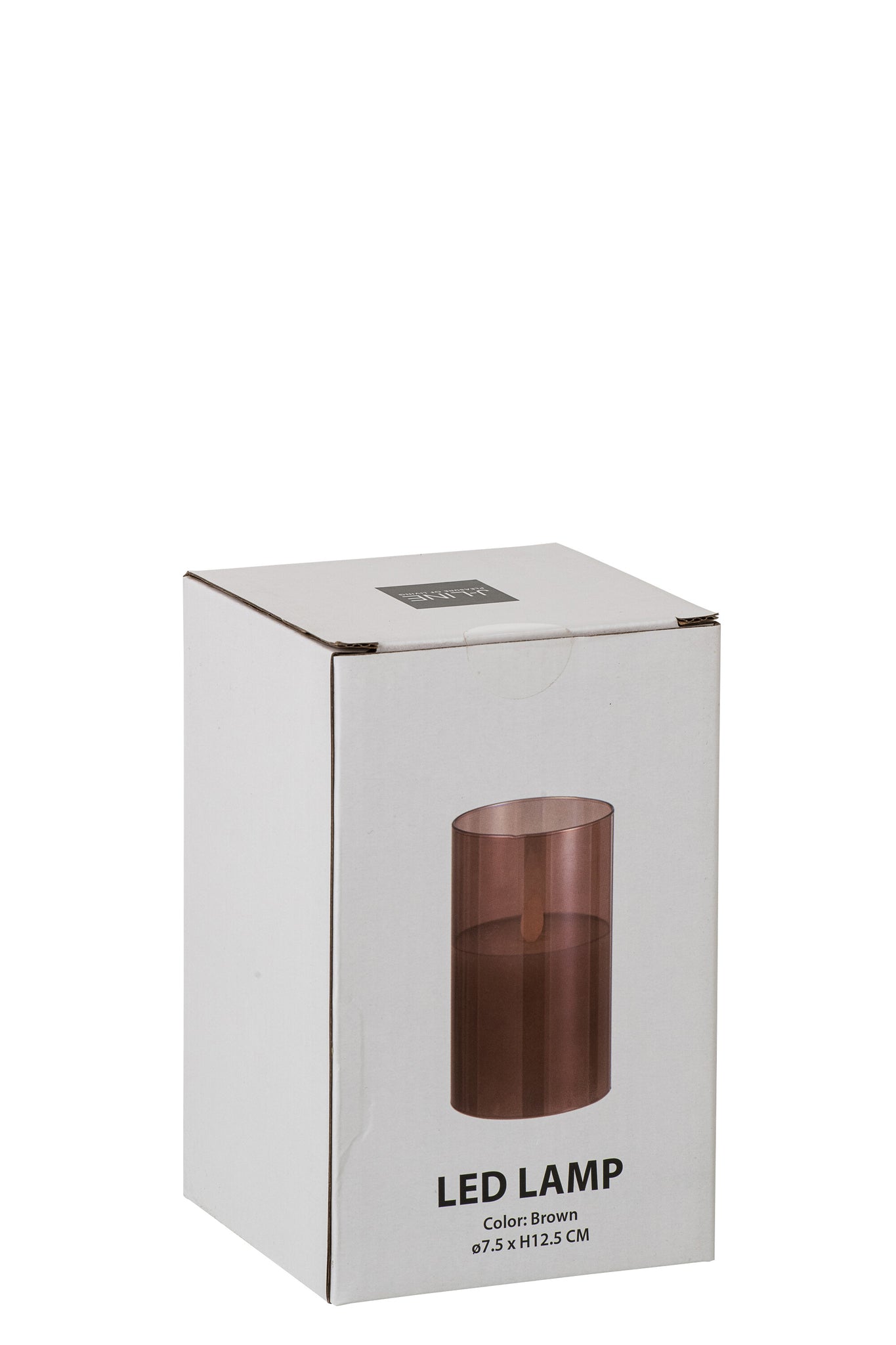 Ledlamp Schijnend Glas Bruin Klein