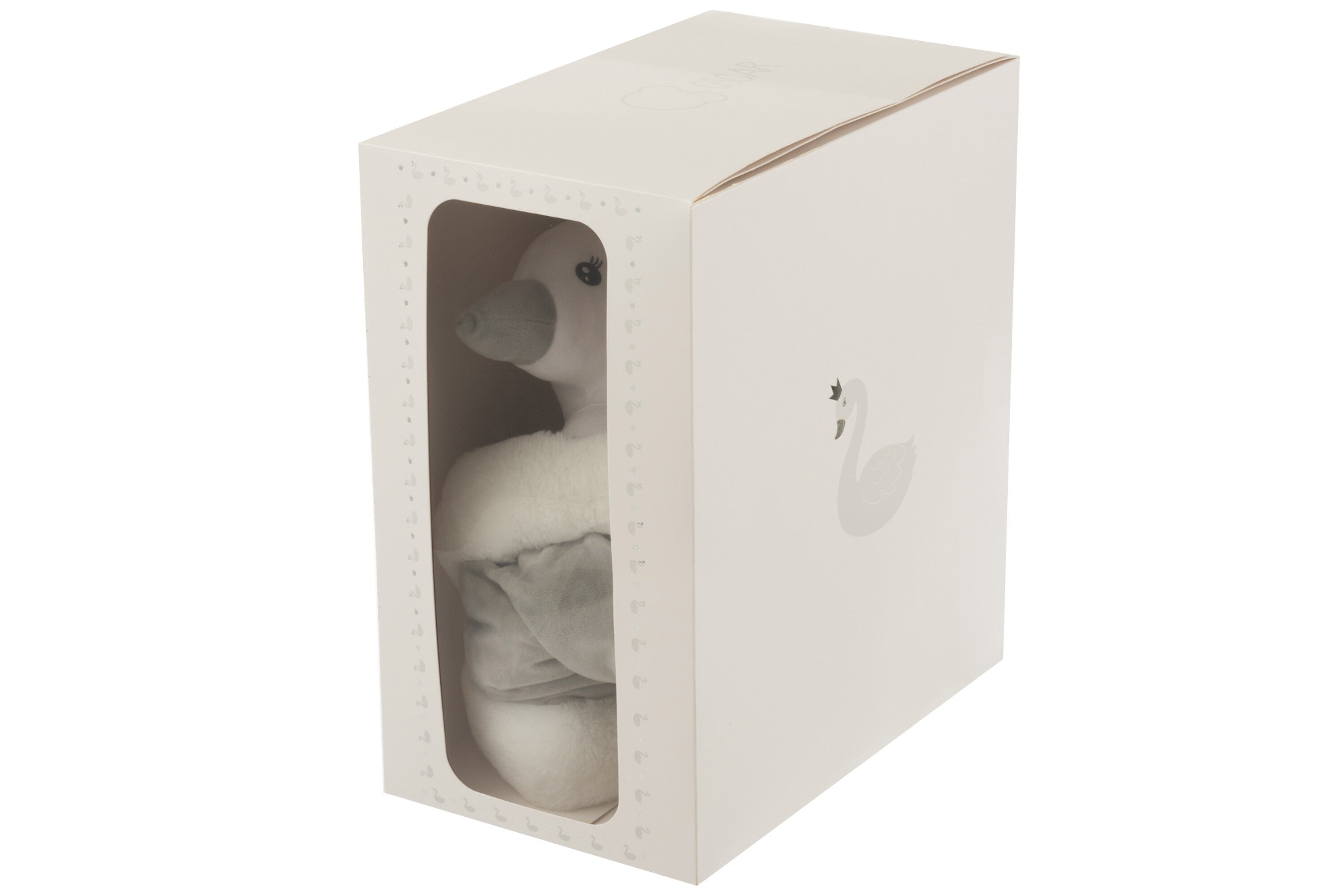 Speelmat Zwaan Pluche Wit/Grijs/Zilver