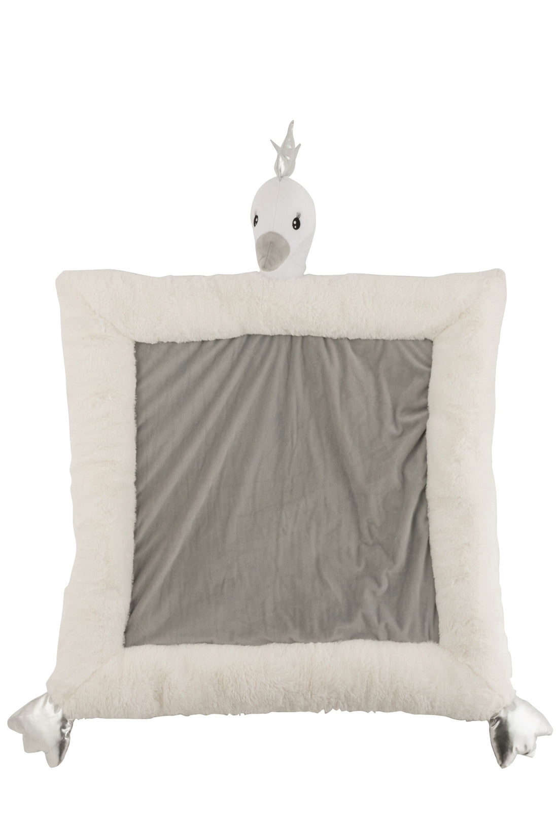 Speelmat Zwaan Pluche Wit/Grijs/Zilver