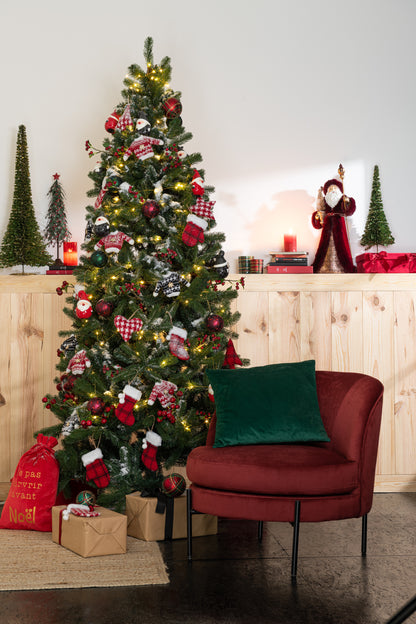 Boom Deco Glitter Plastic Groen/Goud Klein