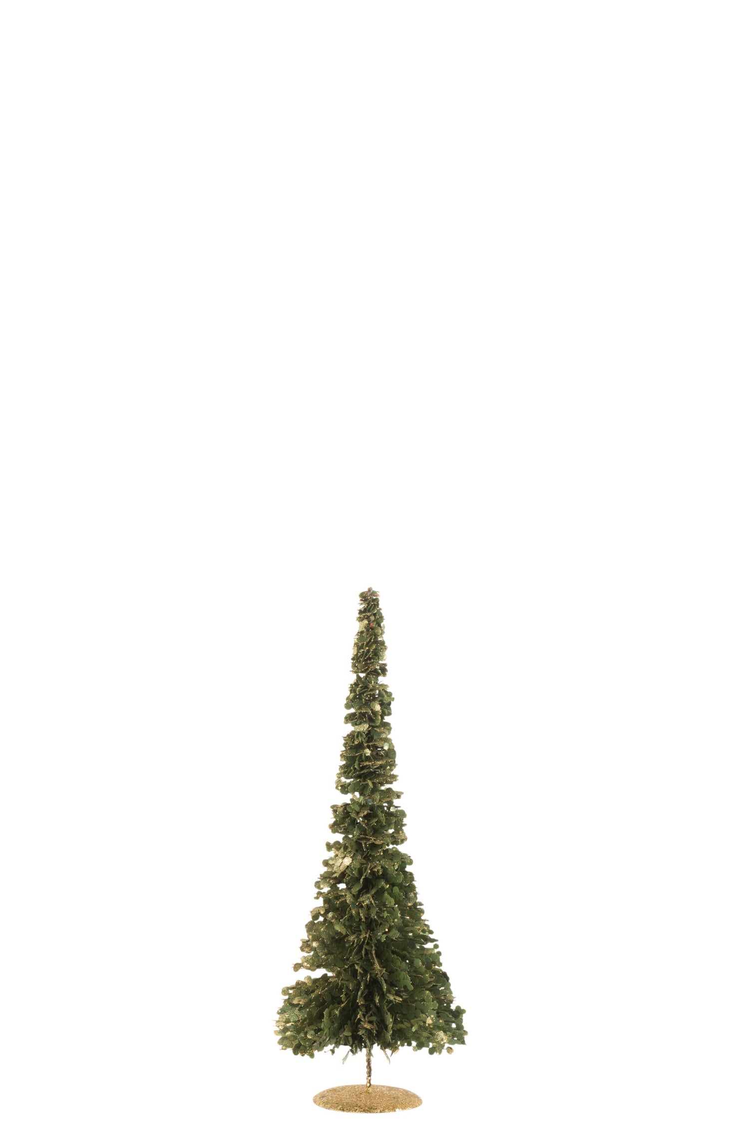 Boom Deco Glitter Plastic Groen/Goud Klein