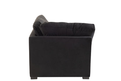 Hoekbank Fluweel Zwart