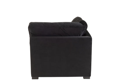 Hoekbank Fluweel Zwart