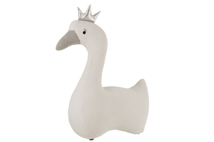 Zwaan Polyester Wit/Grijs Groot
