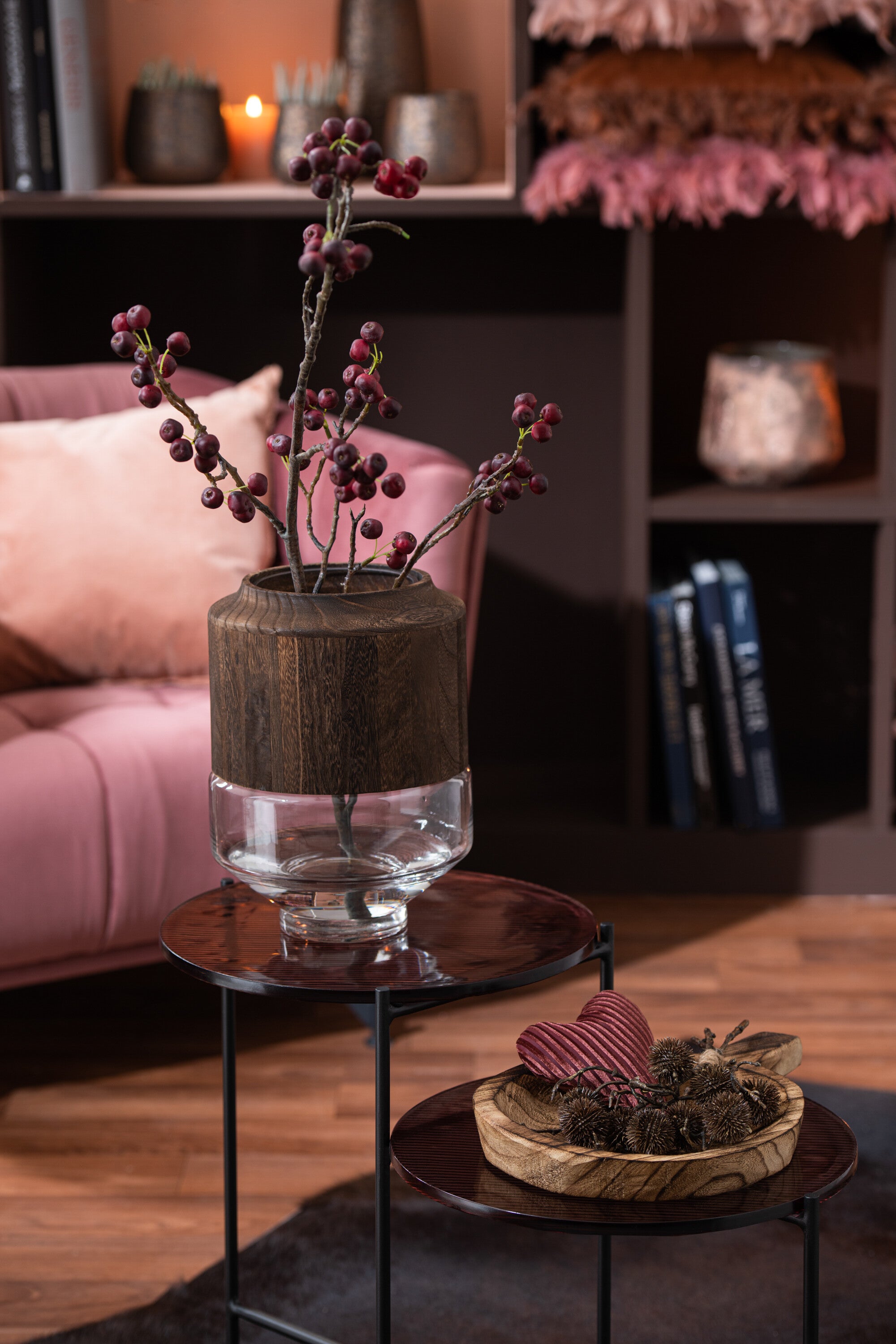 Tak Bessen Fijn Plastic Rood/Groen Groot