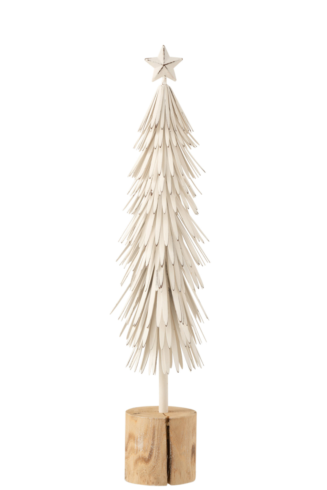 J-Line Christmas Tree On Foot Metalwhite Large