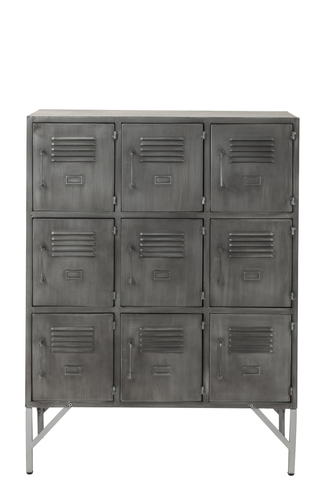Kast 9 deuren Metaal Zilver