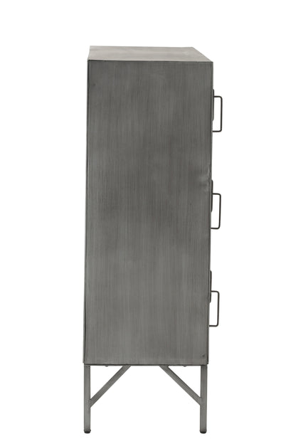 Kast 9 deuren Metaal Zilver