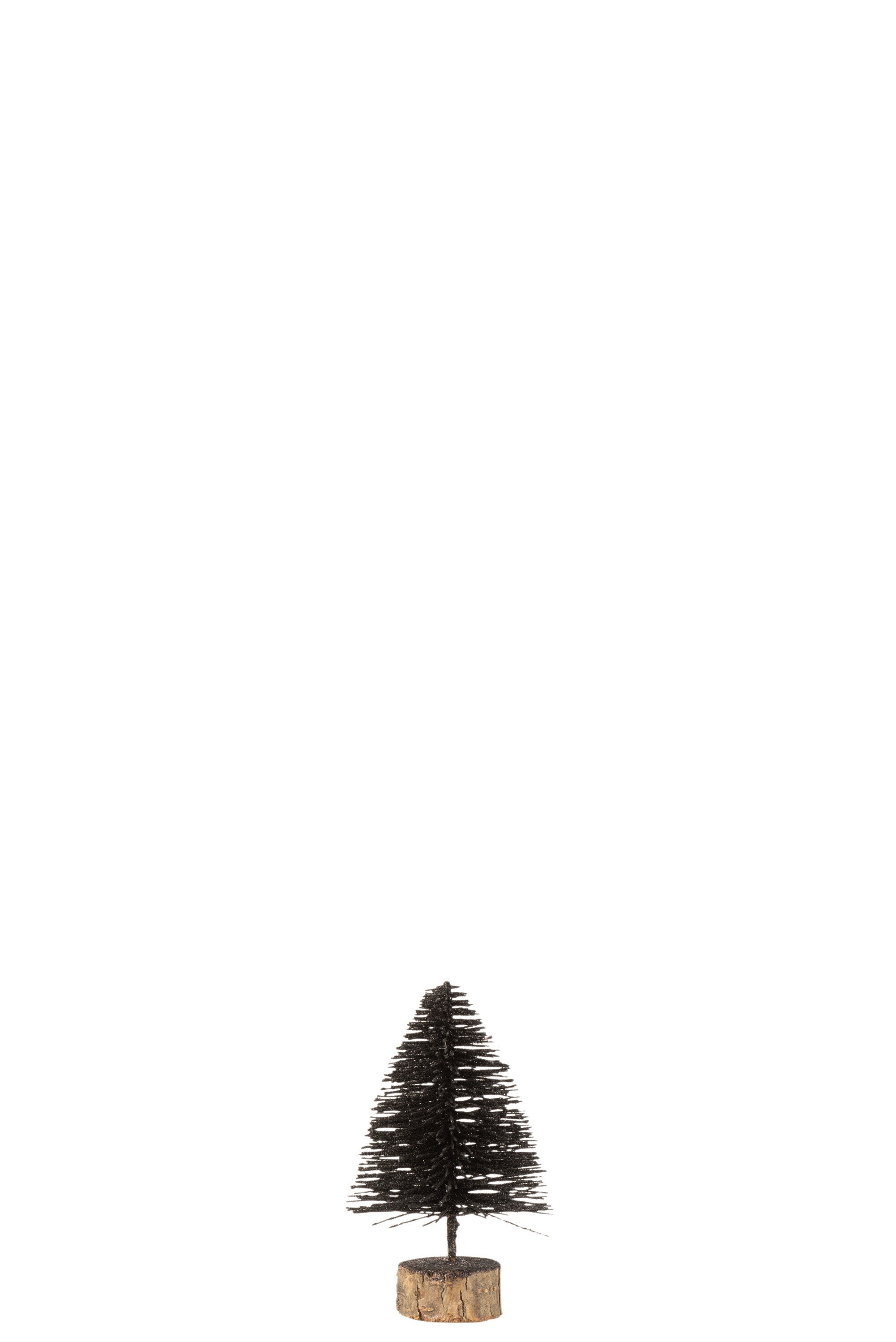 J-Line Kerstboom - kunststof - zwart - extra small