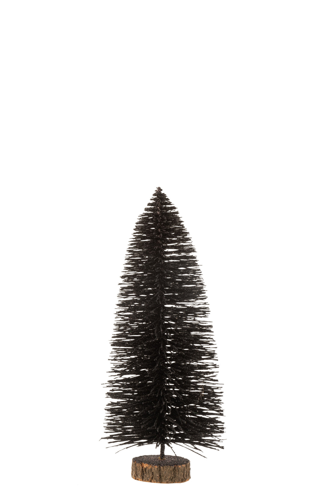J-Line Kerstboom - kunststof - zwart - medium