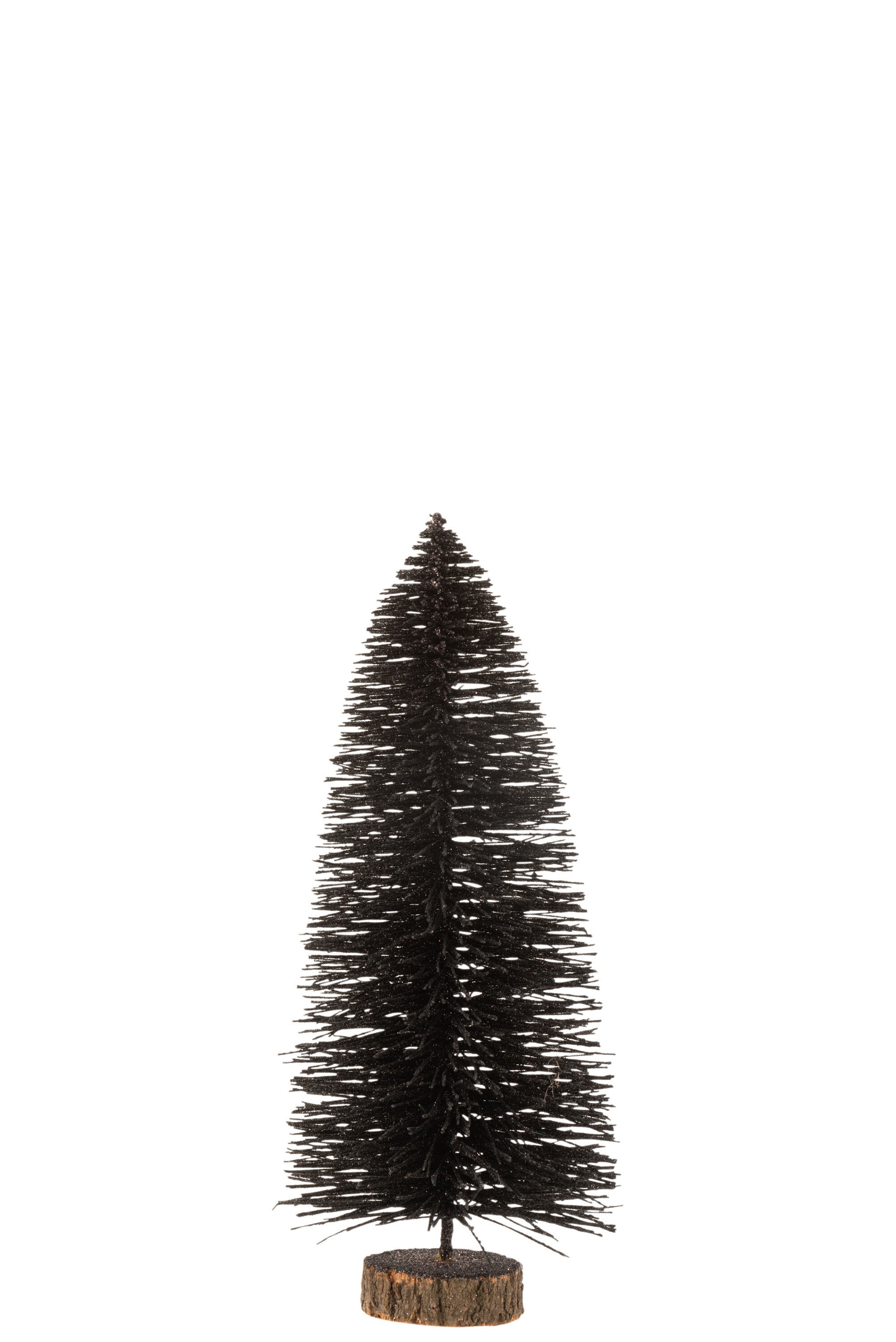 J-Line Kerstboom - kunststof - zwart - medium
