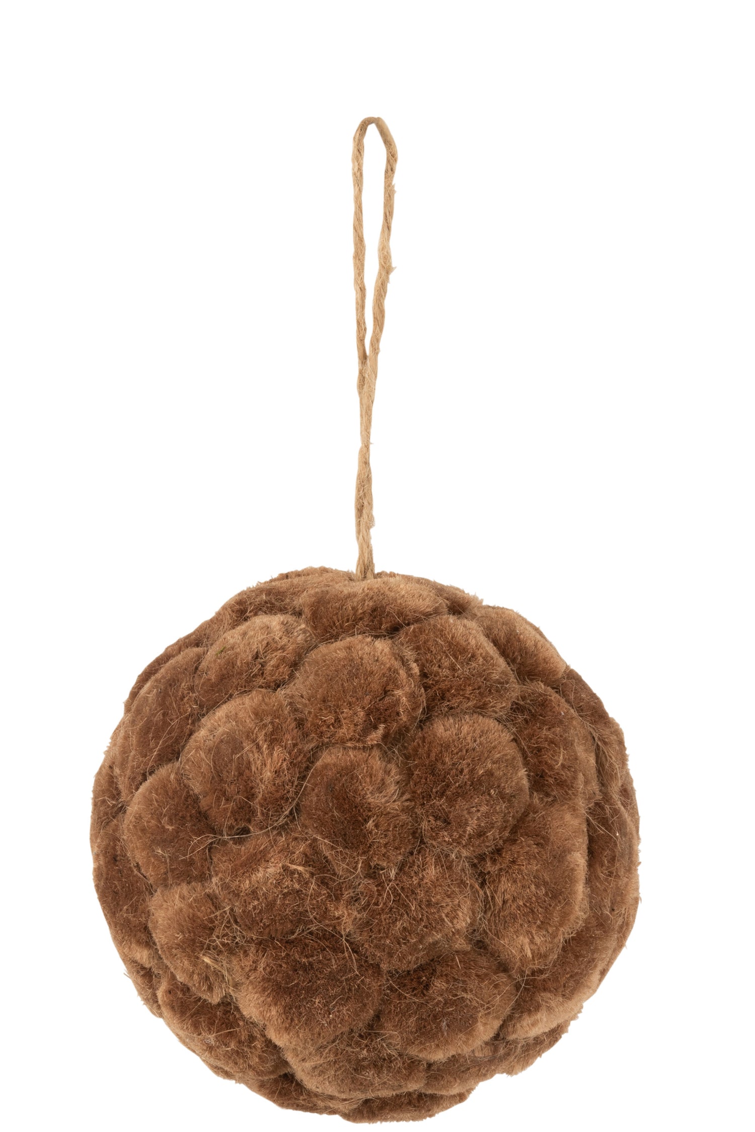 J-Line Kersthanger - polyresin - bruin - medium