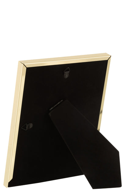 J-Line fotolijst - fotokader Brede - metaal - goud - medium - 2 stuks