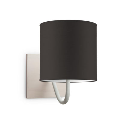 Wandlamp - Beach E27 Lampenkap chocolade 16cm