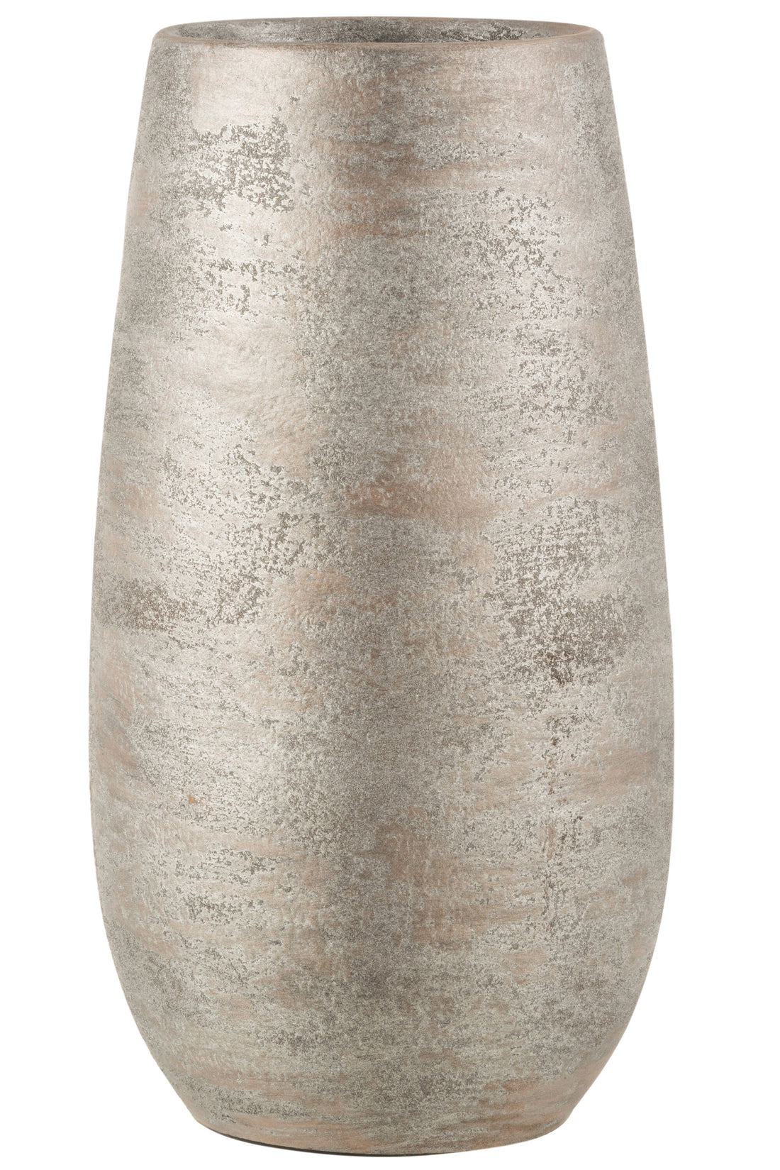 Vaas Onregelmatig Ruw Keramiek Zilver Groot